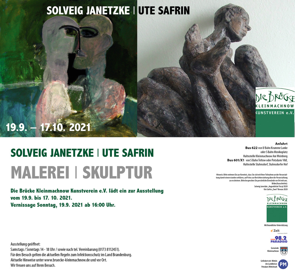 Ausstellung Janetzke - Safrin, 19.9. - 17.10.21